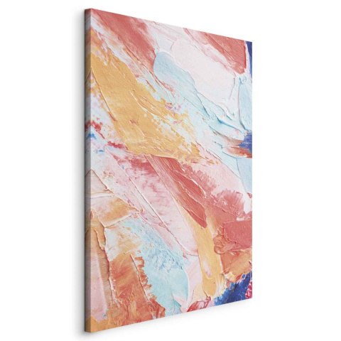 Obraz - Wiosenne Odcienie - kolorowa mieszanka ciepłych i chłodnych tonów na płótnie 40x60 Standard