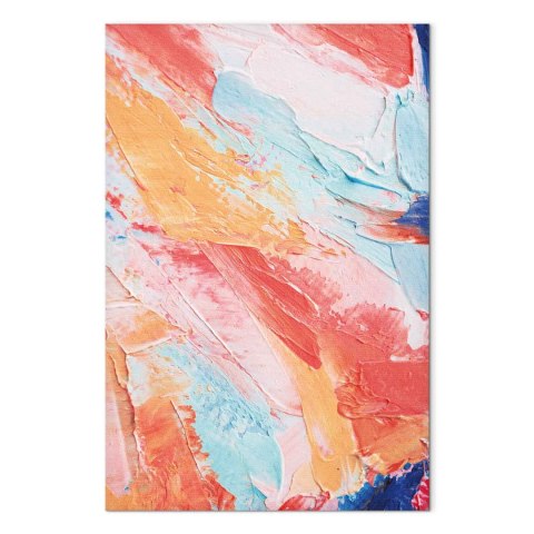 Obraz - Wiosenne Odcienie - kolorowa mieszanka ciepłych i chłodnych tonów na płótnie 40x60 Standard