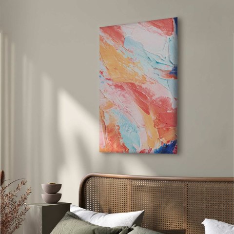 Obraz - Wiosenne Odcienie - kolorowa mieszanka ciepłych i chłodnych tonów na płótnie 40x60 Standard