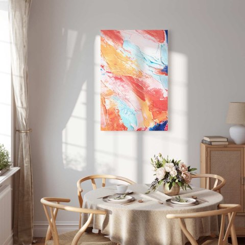 Obraz - Wiosenne Odcienie - kolorowa mieszanka ciepłych i chłodnych tonów na płótnie 40x60 Standard