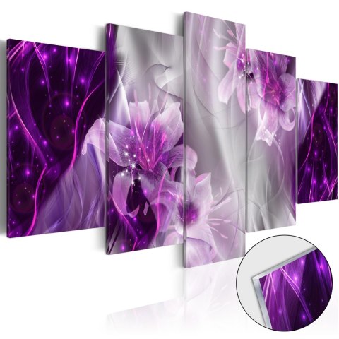 Obraz na szkle akrylowym - Purpurowa utopia 100x50