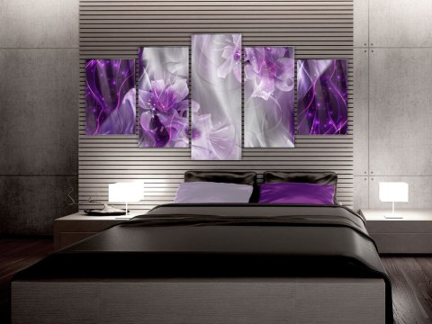 Obraz na szkle akrylowym - Purpurowa utopia 100x50
