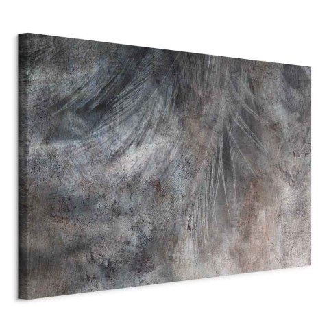 Obraz - Szarość pióra (1-częściowy) szeroki 90x60 Standard