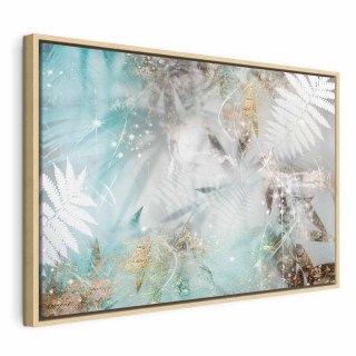 Obraz - Turkusowy sen (1-częściowy) szeroki 120x80 W ramie drewnianej naturalnej