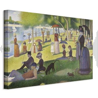 Obraz - Georges Seurat - Niedzielne popołudnie na wyspie Grande Jatte 90x60 Akustyczny