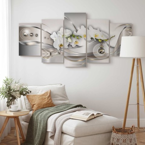Obraz - Perłowy taniec orchidei 100x50 Standard