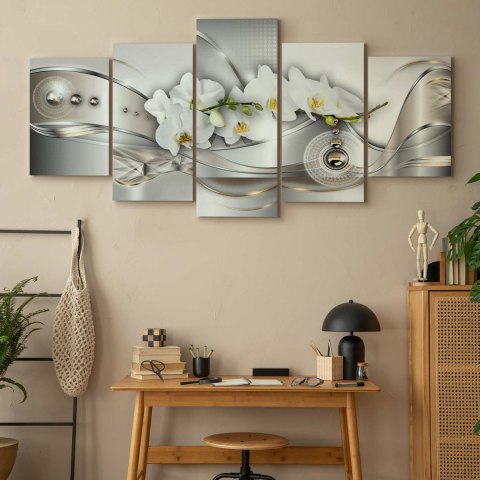Obraz - Perłowy taniec orchidei 100x50 Standard