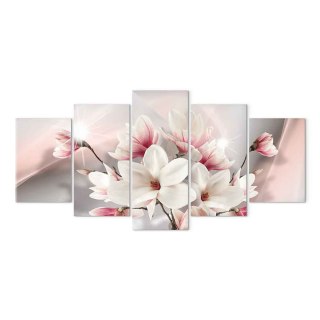 Obraz - Magnolia w rozkwicie 100x50 Na płótnie włoskim