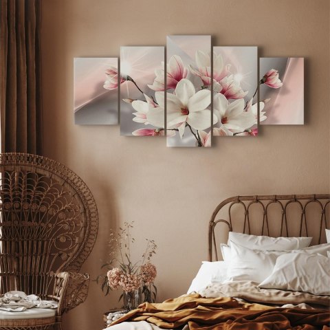 Obraz - Magnolia w rozkwicie 200x100 Akustyczny