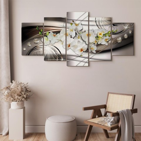 Obraz - Storczyk z diamentami 225x112.5 Premium Print