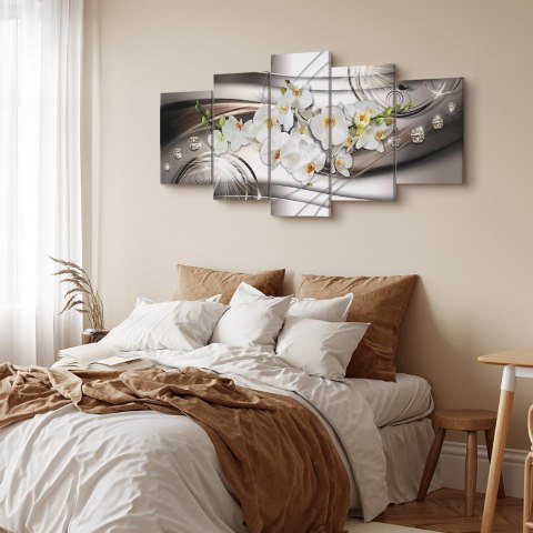 Obraz - Storczyk z diamentami 225x112.5 Standard