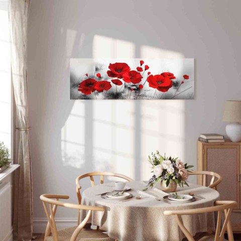 Obraz - Szary ogród 135x45 Akustyczny