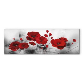 Obraz - Szary ogród 135x45 Premium Print