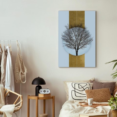 Obraz - Koło natury (1-częściowy) - gałęzie drzewa w kulistej kompozycji 60x90 Standard