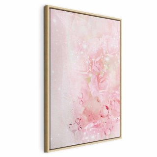 Obraz - Różowa natura (1-częściowy) pionowy 40x60 W ramie drewnianej naturalnej