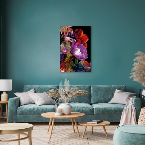 Obraz - Natura w kolorach lata (1-częściowy) - kwiatowy ogród inspiracji 60x90 Standard