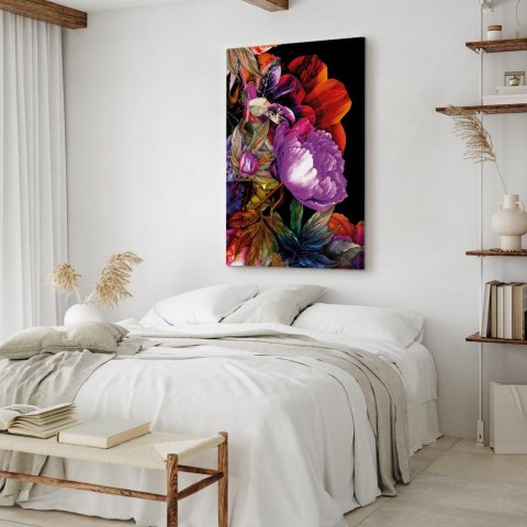 Obraz - Natura w kolorach lata (1-częściowy) - kwiatowy ogród inspiracji 60x90 Standard