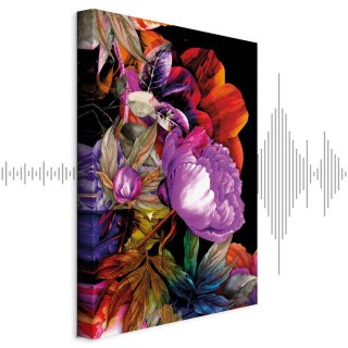 Obraz - Natura w kolorach lata (1-częściowy) - kwiatowy ogród inspiracji 80x120 Akustyczny