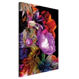 Obraz - Natura w kolorach lata (1-częściowy) - kwiatowy ogród inspiracji 80x120 Standard