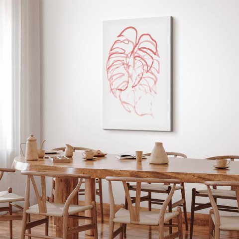 Obraz - Monstera w ruchu (1-częściowy) pionowy 40x60 Standard