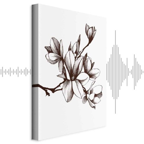 Obraz - Renesansowe magnolie (1-częściowy) pionowy 20x30 Akustyczny
