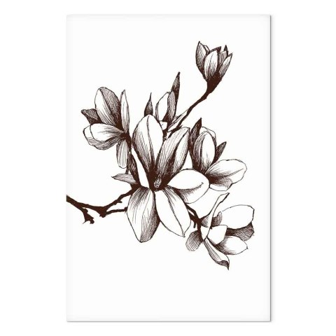Obraz - Renesansowe magnolie (1-częściowy) pionowy 20x30 Na płótnie włoskim