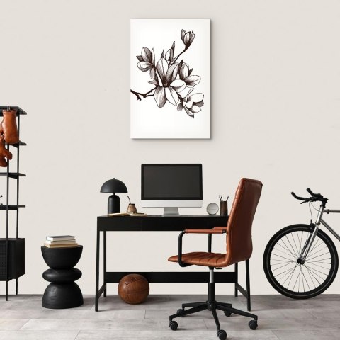Obraz - Renesansowe magnolie (1-częściowy) pionowy 20x30 Na płótnie włoskim