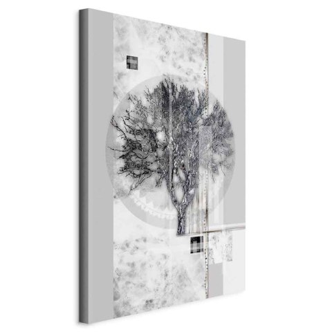Obraz - Srebrne drzewo (1-częściowy) pionowy 20x30 Standard
