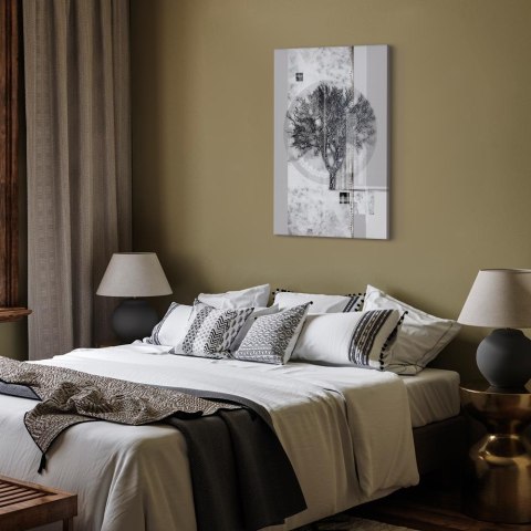 Obraz - Srebrne drzewo (1-częściowy) pionowy 40x60 Standard