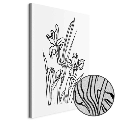 Obraz - Zakochane irysy (1-częściowy) pionowy 20x30 Premium Print