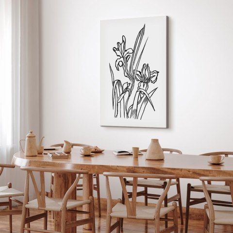 Obraz - Zakochane irysy (1-częściowy) pionowy 40x60 Standard