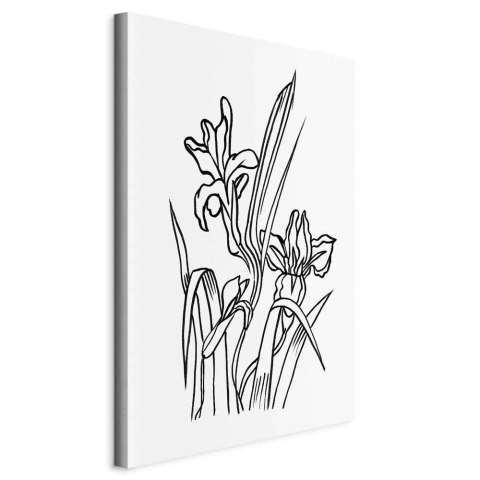 Obraz - Zakochane irysy (1-częściowy) pionowy 60x90 Standard
