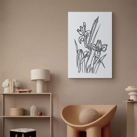 Obraz - Zakochane irysy (1-częściowy) pionowy 60x90 Standard