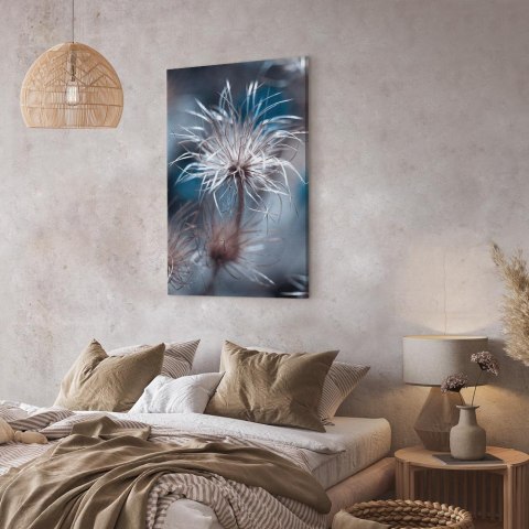 Obraz - Roślina w błękitach (1-częściowy) pionowy 40x60 Standard