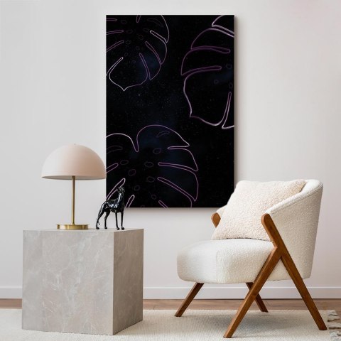 Obraz - Galaktyczna monstera (1-częściowy) pionowy 40x60 Standard