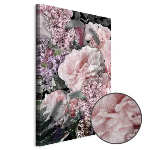 Obraz - Wśród kwiatów (1-częściowy) - rozkwitające rośliny w kolorach natury 20x30 Premium Print