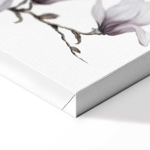 Obraz - Malowane magnolie (1-częściowy) szeroki 30x20 Na płótnie włoskim