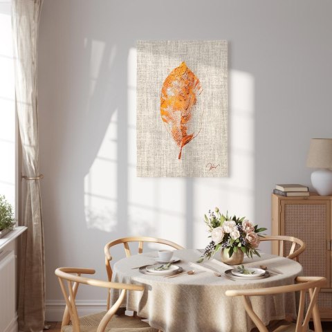 Obraz - Złota flora (1-częściowy) pionowy 40x60 Na płótnie włoskim