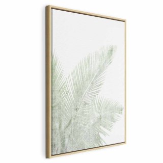 Obraz - Aksamitna zieleń (1-częściowy) pionowy 60x90 W ramie drewnianej naturalnej