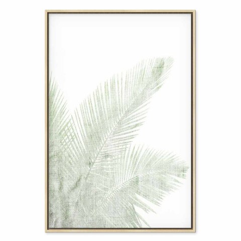 Obraz - Aksamitna zieleń (1-częściowy) pionowy 60x90 W ramie drewnianej naturalnej