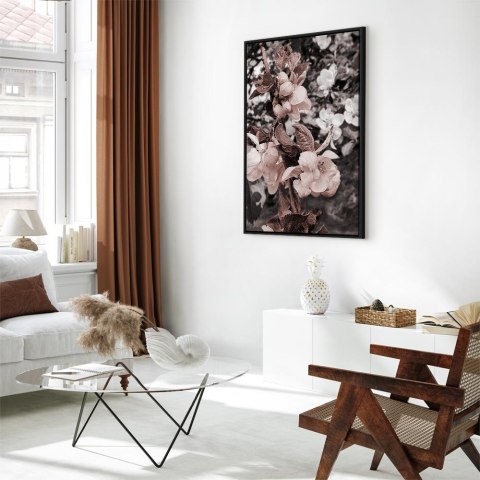 Obraz - Balans w naturze (1-częściowy) pionowy 60x90 W ramie drewnianej czarnej