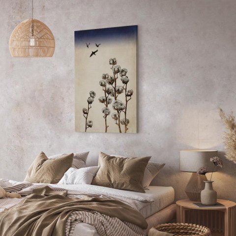 Obraz - Gałązki bawełny (1-częściowy) pionowy 20x30 Standard