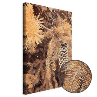 Obraz - Złota szyszka (1-częściowy) pionowy 60x90 Premium Print