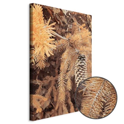 Obraz - Złota szyszka (1-częściowy) pionowy 60x90 Premium Print
