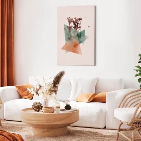 Obraz - Modernistyczny kwiat (1-częściowy) pionowy 20x30 Na płótnie włoskim