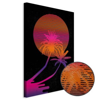 Obraz - Palma o wschodzie (1-częściowy) pionowy 20x30 Premium Print