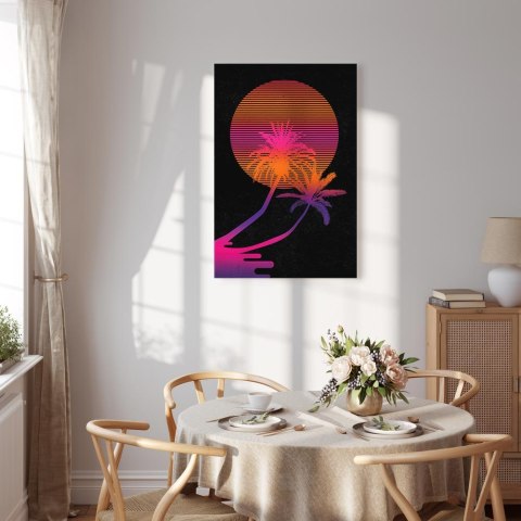 Obraz - Palma o wschodzie (1-częściowy) pionowy 40x60 Standard
