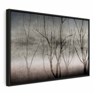 Obraz - Zapach mgły (1-częściowy) szeroki 60x40 W ramie drewnianej czarnej