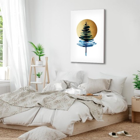 Obraz - Słoneczna zima (1-częściowy) pionowy 20x30 Akustyczny