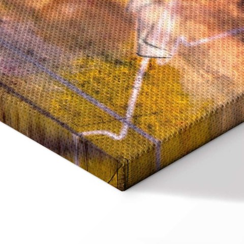 Obraz - Gorąca kraina linii (1-częściowy) szeroki 60x40 Standard